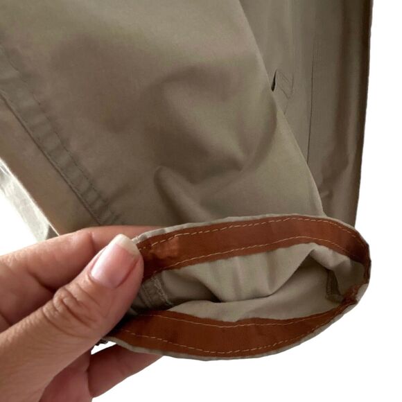 LONDON FOG Womens Size S Khaki Cotton Utility Jacket Lightweight Detachable Hood - Picture 9 of 11